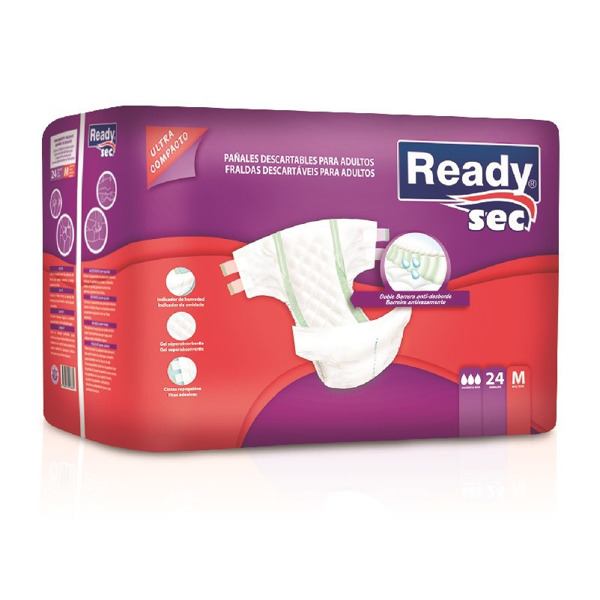 Imagen de READYSEC PAÑAL ADULTO ELASTIZADO MEDIANO M 24 uni.