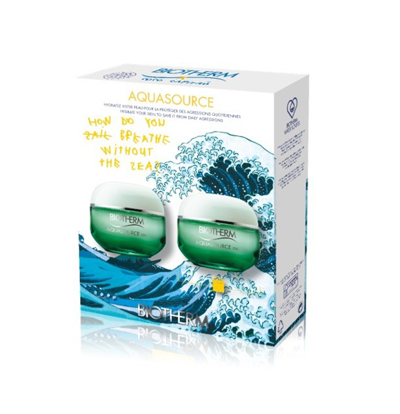 Imagen de BIOTHERM AQUASOURCE HYDRA BARRIER+LAIT CORPOREL+TOTAL RENEW OIL COFRE [50+50+30ml]