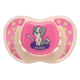 Imagen de KUKA CHUPETE LUMINA COMBO DIA Y NOCHE ANAT Nº2 Nº2 ROSA [2 uni.]
