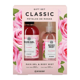 Imagen de RAIN GEL CLASSIC+BODY MIST CLASSIC ESTUCHE [260grs+120ml]