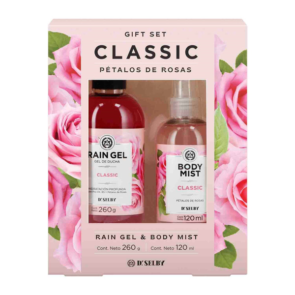 Imagen de RAIN GEL CLASSIC+BODY MIST CLASSIC ESTUCHE [260grs+120ml]