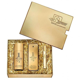 Imagen de RABANNE MILLION GOLD EDP MEN+DEO SPRAY+EDP COFRE [100+150+10ml]