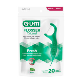 Imagen de GUM HILO DENTAL MANGO FLOSSER SABOR MENTA 894 [20 uni.]