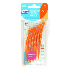 Imagen de TEPE INTERDENTAL ANGULADO NARANJA 0,7 mm [6 uni.]