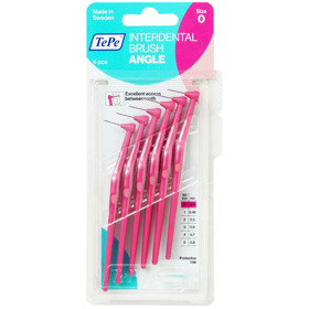 Imagen de TEPE INTERDENTAL ANGULADO ROSADO 0,6 mm [6 uni.]