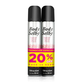 Imagen de BODY SELBY DEO AERO ATTRACTION+DEO AERO  PACK [90+90ml]