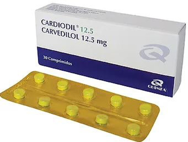 Imagen de CARDIODIL 12.5 12,5 mg [30 comp.]