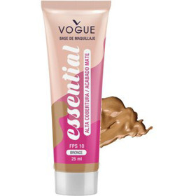 Imagen de VOGUE BASE LIQUIDA ESSENTIAL MATE ALTA COBERTURA BRONCE [25 ml]
