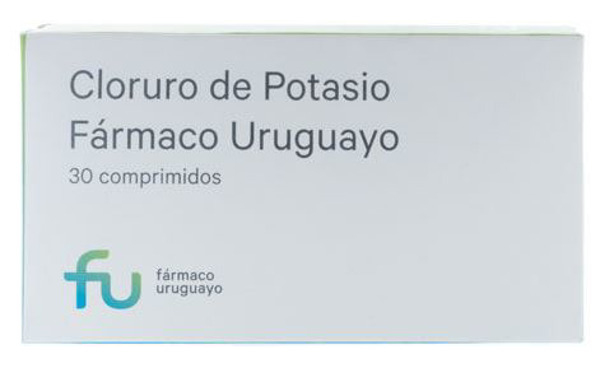 Imagen de CLORURO DE POTASIO FU 500 mg [30 comp.]