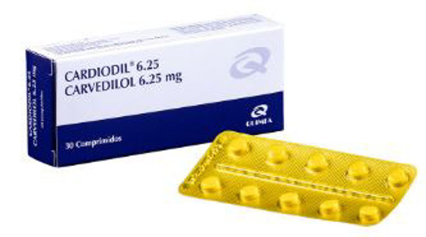Imagen de CARDIODIL 6.25 6,25 mg [30 comp.]