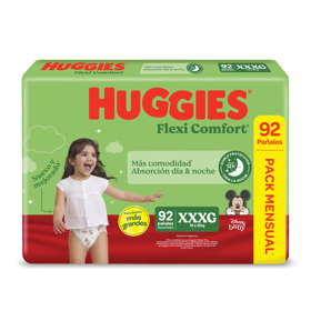 Imagen de HUGGIES FLEXI COMFORT PACK AHORRO XXXG XXXG [92 uni.]