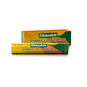 Imagen de NATURAL LIFE VITAMINA C+ZINC+B2 EFERVESCENTE [20 tab.]