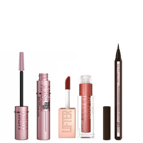 Imagen de PACK MAYBELLINE MASCARA SKY HIGH+DELINEADOR HYPER EASY+LIFTER GLOSS MOON