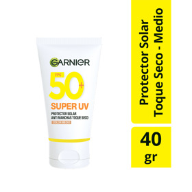 Imagen de GARNIER SKIN ACTIVE SUPER UV TOQUE SECO MEDIUM 50 fps [40 gr]
