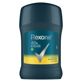 Imagen de REXONA BARRA ANTITR. V8 MASCULINO [50 gr]