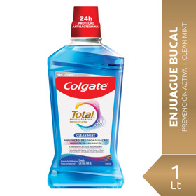 Imagen de COLGATE ENJUAGUE TOTAL 12 CLEAN MINT [1 ltrs.]