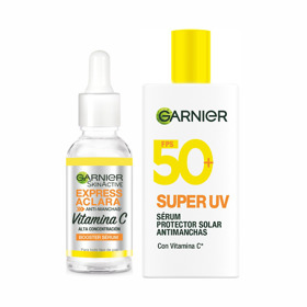 Imagen de PACK GARNIER EXPRESS ACLARA SERUM + SERUM UV VIT C 30+40ml