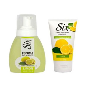 Imagen de SIX MANOS ESPUMA LIMON+CREMA PACK [270+80ml]