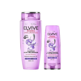 Imagen de ELVIVE SHAMPOO HIALURÓNICO + ACONDICIONADOR PACK 680 + 370 ml