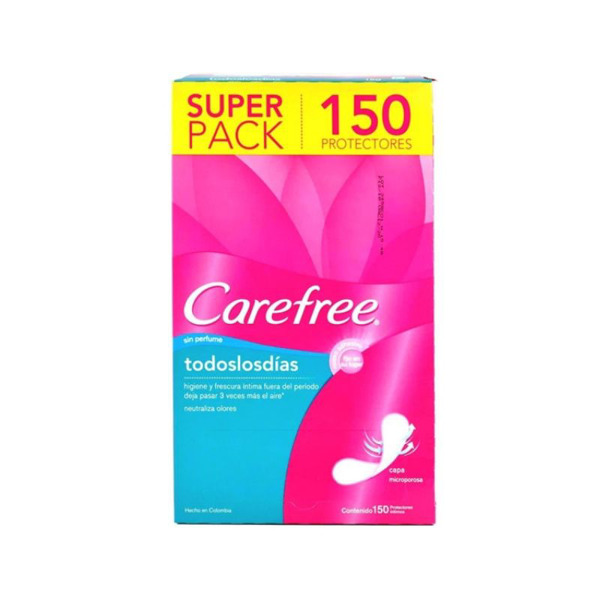 Imagen de CAREFREE TODOS LOS DIAS SIN PERFUME [150 uni.]