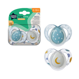 Imagen de TOMMEE TIPPEE CHUPETE NOCTURNO ORTHODONTIC 6-18M [2 uni.]