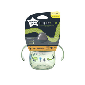 Imagen de TOMMEE TIPPEE VASO SUPERSTAR VERDE 4M+ [190 ml]