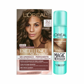Imagen de PACK EXCELLENCE KIT SIN AMONIACO 5 + MAGIC RETOUCH CASTAÑO CLARO