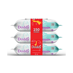 Imagen de DODDY TOALLITAS HUMEDAS S/FRAGANCIA PACK 3x50 [150 uni.]