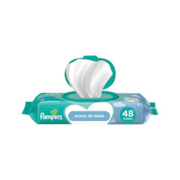 Imagen de PAMPERS TOALLITAS HUMEDAS CUIDADO DE BEBE [48 uni.]