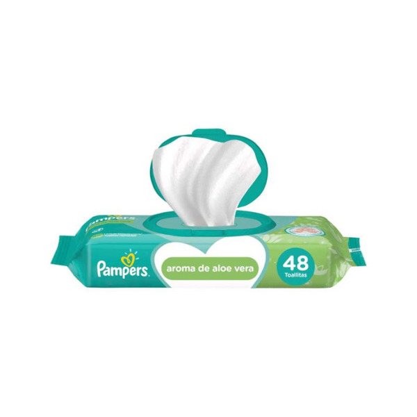 Imagen de PAMPERS TOALLITAS HUMEDAS ALOE VERA [48 uni.]
