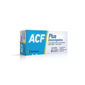 Imagen de ACF PLUS DESCONGESTIVO 500+30+3+8mg [10 comp.]