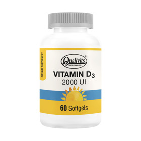 Imagen de QUALIVITS VITAMIN D3 2000UI 2000 ui [60 cap.]