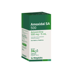Imagen de AMOXIDAL SA 500 SUSPENSION 500 mg [150 ml]