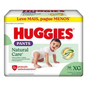 Imagen de HUGGIES NATURAL CARE HIPER PANTS XG XG [56 uni.]