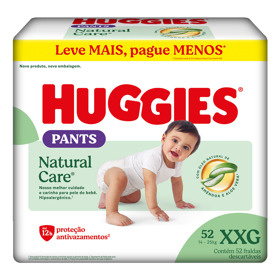 Imagen de HUGGIES NATURAL CARE HIPER PANTS XXG XXG [52 uni.]