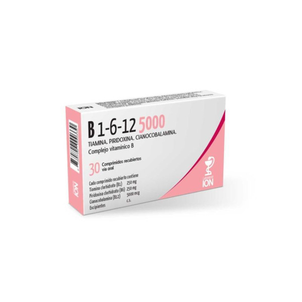 Imagen de B 1 6 12 FUERTE ION 5000 mcg [30 comp.]