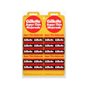 Imagen de GILLETTE HOJA DE AFEITAR SUPER THIN CARTEL [20 uni.]