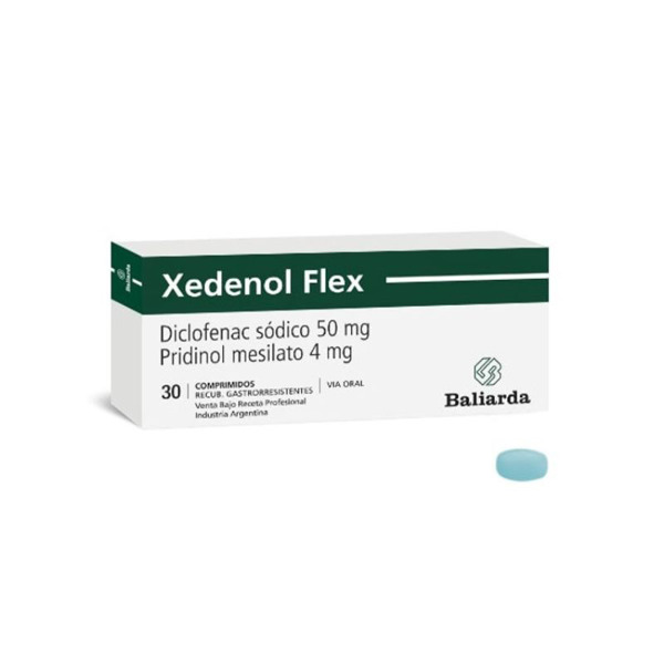 Imagen de XEDENOL FLEX 50+4mg [30 comp.]