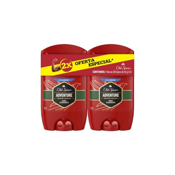 Imagen de OLD SPICE BARRA DEO ADVENTURE PACK [50+50gr]