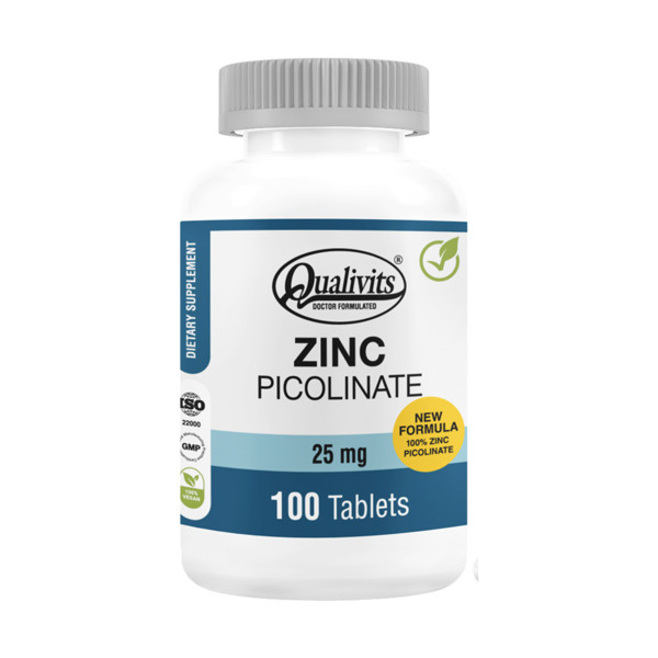 Imagen de QUALIVITS ZINC PICOLINATE 25 mg [100 comp.]