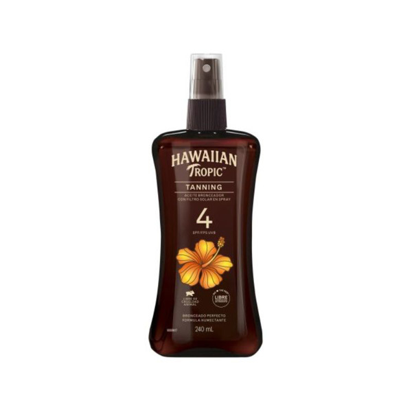 Imagen de HAWAIIAN ACEITE BRONCEADOR DARK TANNING OIL SPRAY EXTRA FILTRO SOLAR 4 fps [240 ml]