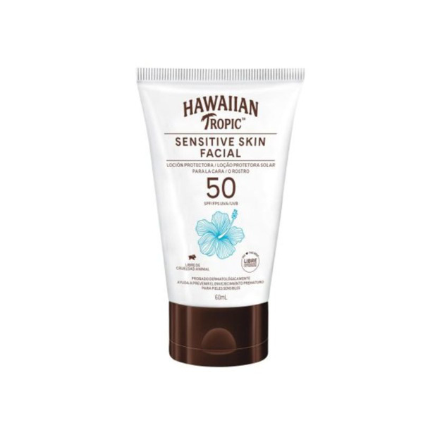 Imagen de HAWAIIAN SENSITIVE SKIN FACIAL LOCION PROTECTORA SOLAR 50 fps [60 ml]