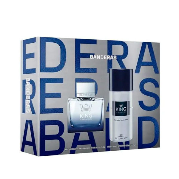 Imagen de BANDERAS KING OF SEDUCTION EDT+DEO SPRAY COFRE [100+150ml]
