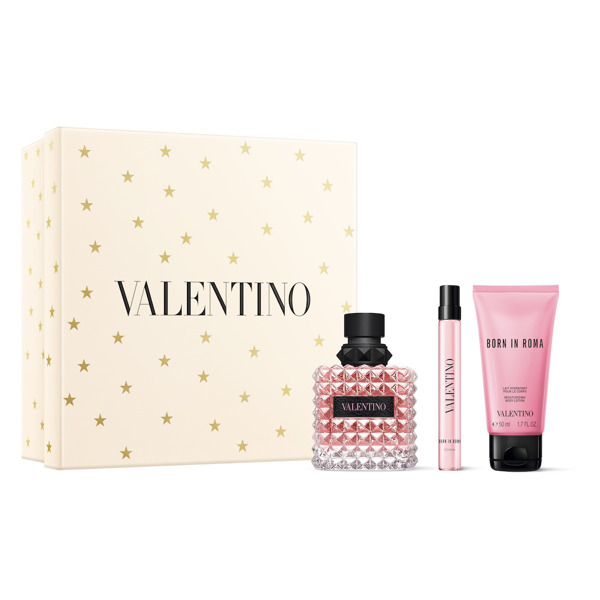 Imagen de VALENTINO BORN IN ROMA DONNA EDP+BODY LOTION+EDP COFRE [100+50+10ml]