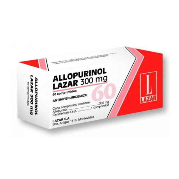 Imagen de ALLOPURINOL LAZAR 300 300 mg [60 comp.]