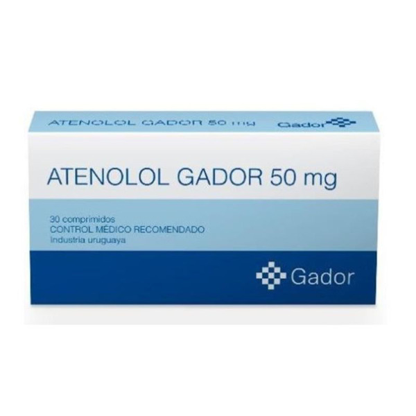 Imagen de ATENOLOL GADOR  50 50 mg [30 comp.]