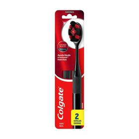 Imagen de COLGATE CEPILLO LUMINOUS WHITE CHARCOAL PACK [2 uni.]