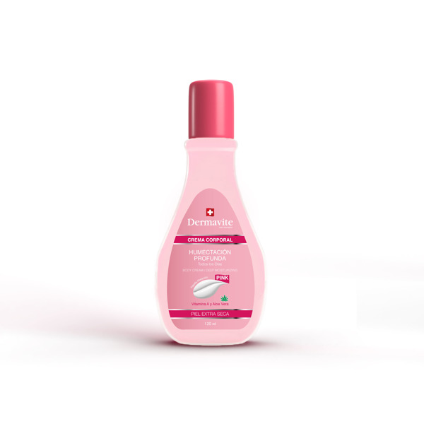 Imagen de DERMAVITE CREMA HUMECTACION PROFUNDA PINK VIT. A Y ALOE [120 ml]