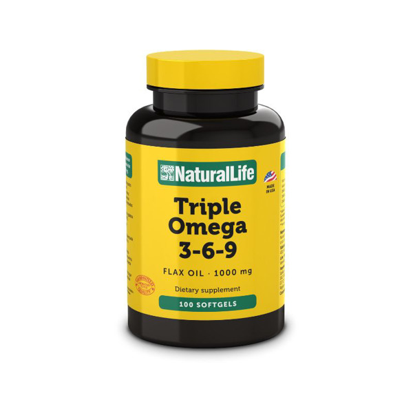 Imagen de NATURAL LIFE TRIPLE OMEGA 3.6.9 SOFTGELS [100 cap.]